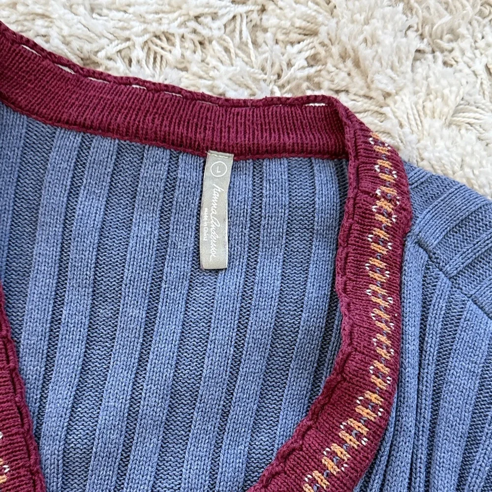 Hanna Andersson Nordic Fair Isle Wrap Sweater - Picture 4 of 6